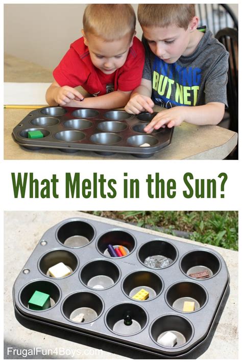 Simple Science Experiment for Kids: What Melts in the Sun? - Frugal Fun For Boys and Girls