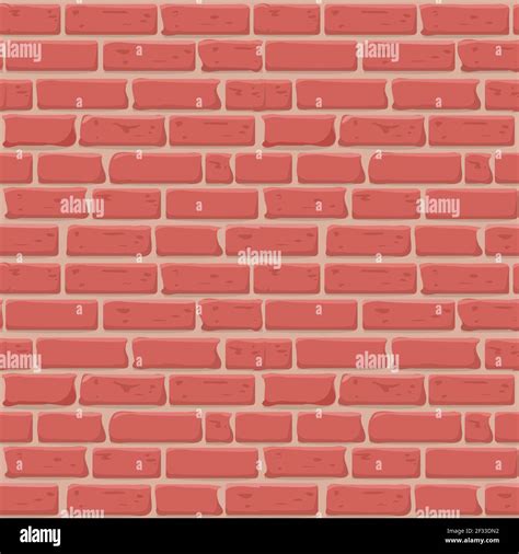 Brick wall Seamless texture. Continuous loop background. Cartoon style ...