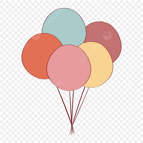 Cute Balloons PNG Image, Cute Cartoon Colorful Balloons, Cartoon Drawing, Cartoon Sketch, Cute ...