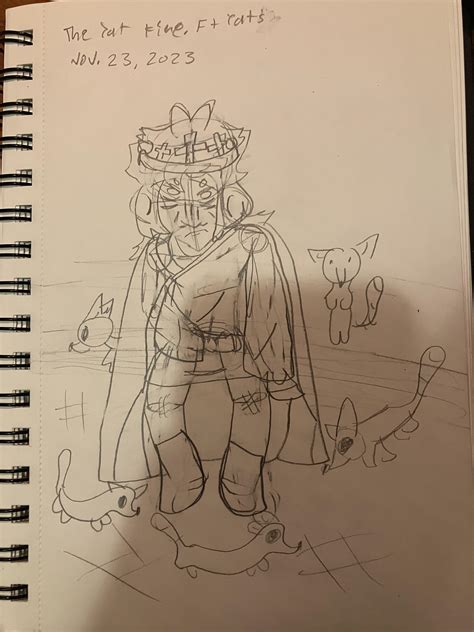 Concept art of a character of mine, the rat king. : r/drawing