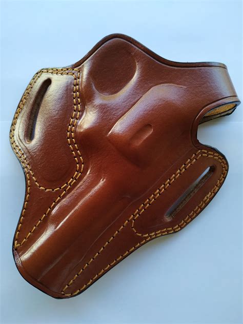 Leather Belt Holster for Smith and Wesson 38 Special ctg 4 Barrel (R.H ...