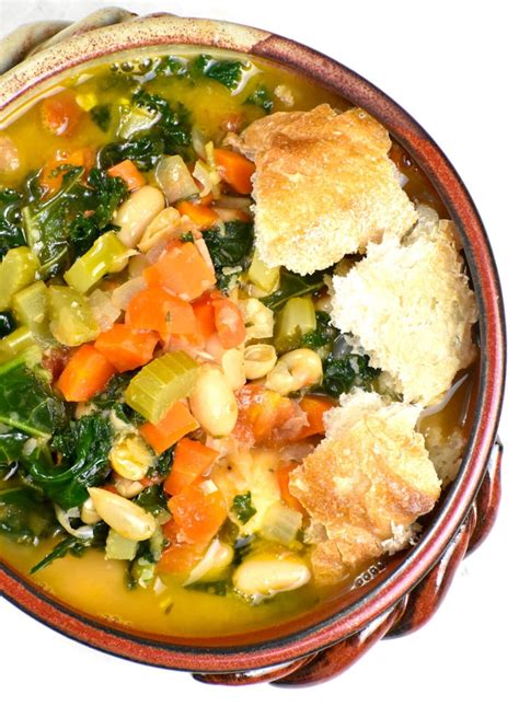 Tuscan White Bean Soup (Ribollita) - GypsyPlate