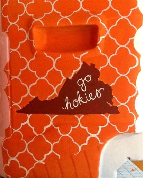 Virginia Tech custom painted cooler. Order your own at: www.etsy.com/shop/PreppyPinkPersonal but ...