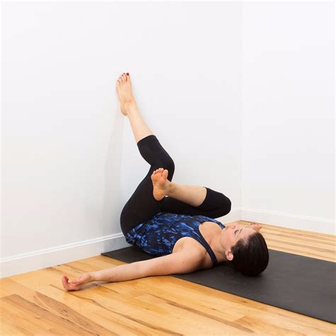 Relaxing Wall Yoga Sequence | POPSUGAR Fitness