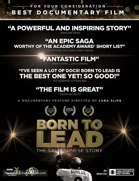 Born To Lead: The Sal Aunese Story (2017) for your consideration movie ...