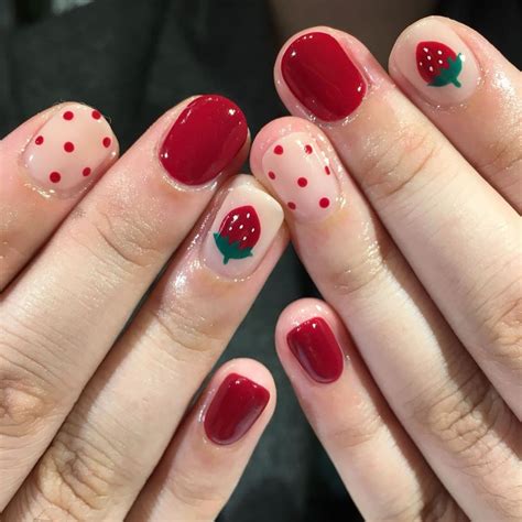 Strawberry Nails Are The Sweetest Summer Nail-Art Trend