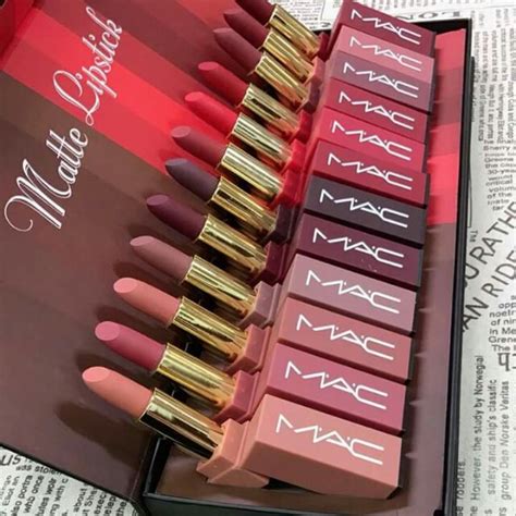 MAC Matte Lipstick Set (12pcs) || authentic, Beauty & Personal Care ...