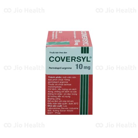 Mua Thuốc điều trị tăng huyết áp Coversyl plus Arginine 10mg/2.5mg | Nhà Thuốc Online Jio