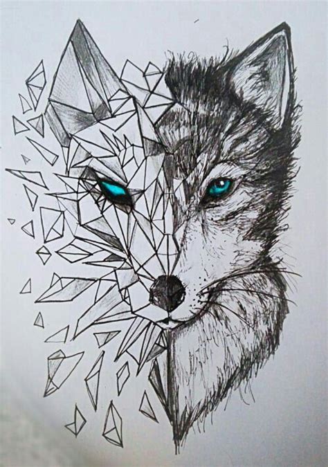 Animal Drawings, Cool Drawings, Drawing Sketches, Wolf Drawing ...