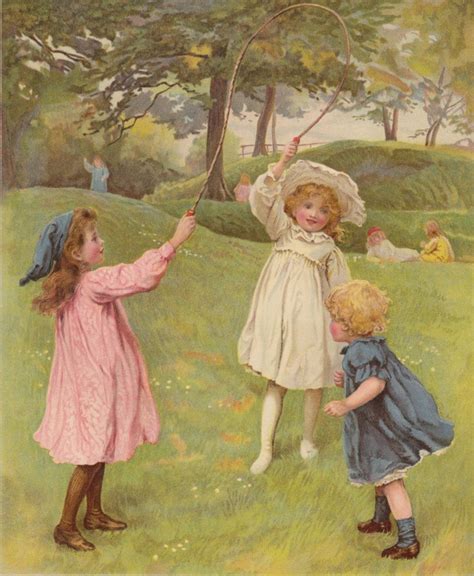 Beautiful Young Victorian Girls Jumping Rope Playing in Park | Etsy | Park art, Kids art prints ...