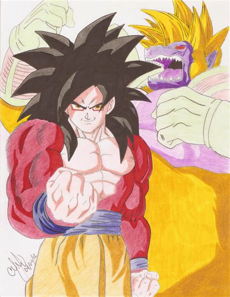 Commission Work: Goku SSJ4 vs Baby by Cmmv on DeviantArt