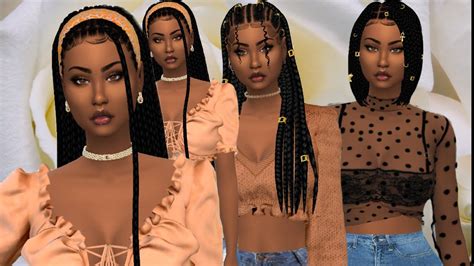 The Sims 4: Braiding HairStyles For Black Girls | CREATE A SIM + CC ...