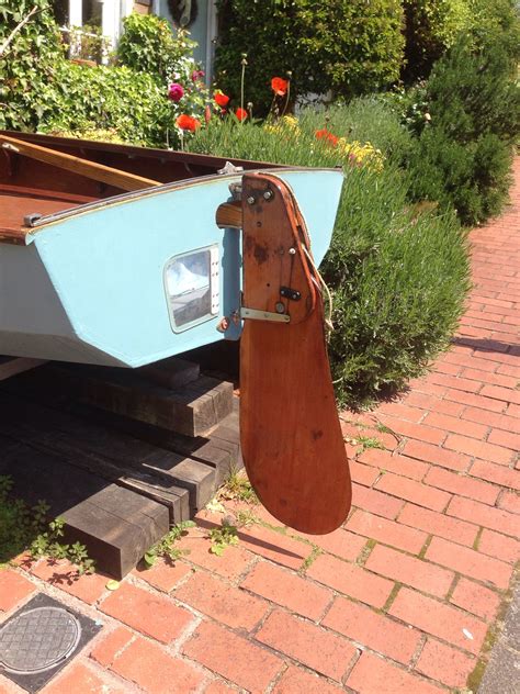 Rudder complete and ready on the boat. | Wooden boats, Sailing dinghy ...