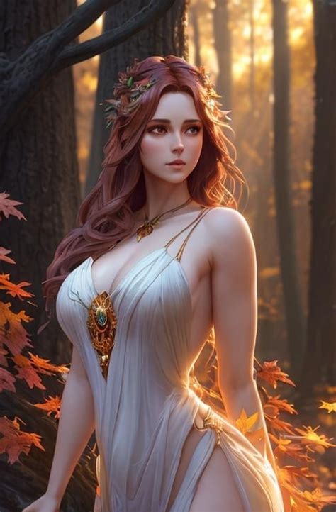 dryads autumnal feminine great beauty and very beaut...