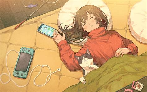 6 Horny, sleeping anime girl HD wallpaper | Pxfuel