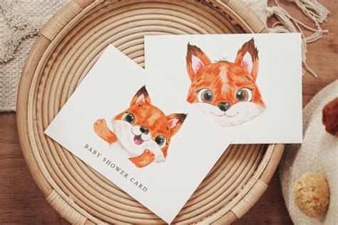 Baby foxes clipart, Watercolor foxes, Digital nursery elements By ...