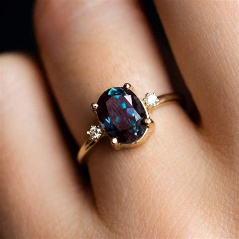 Ovals: Oval Alexandrite Ring | Shop Best Engagement Ring Trends of 2020 ...