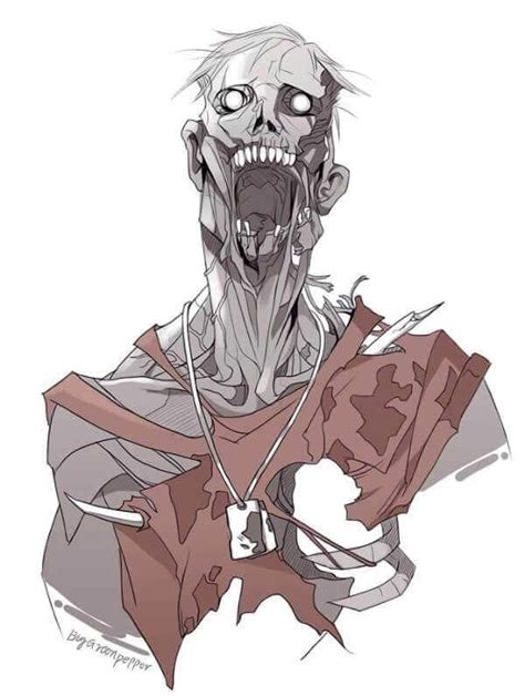 40 Creepy Zombie Drawings, Illustrations & Concept Art Inspiration ...