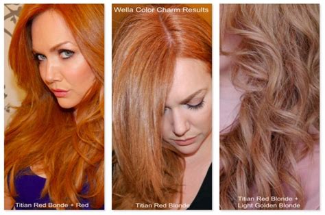 Wella Color Charm Liquid Permanent Hair Color 8RG/729 Titian Red Blonde | Faded hair color ...