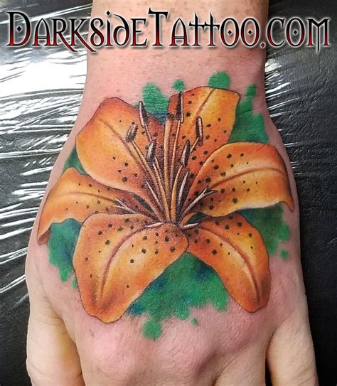 Color Tiger Lily Tattoo by Sean O'Hara: TattooNOW