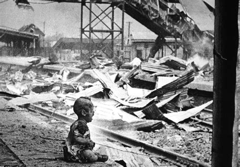 Bloody Saturday - a crying Chinese baby amid the bombed-out ruins of ...