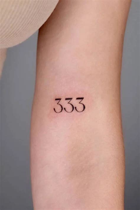 57 Spiritual Angel Number Tattoos with Meaning - Our Mindful Life