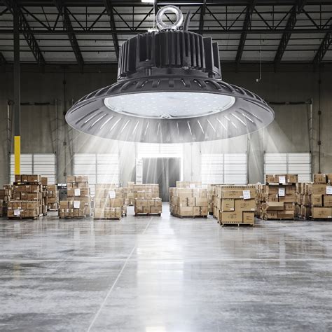 60/100/150/200W UFO LED Flood Light High Bay 6000K Warehouse Industrial ...