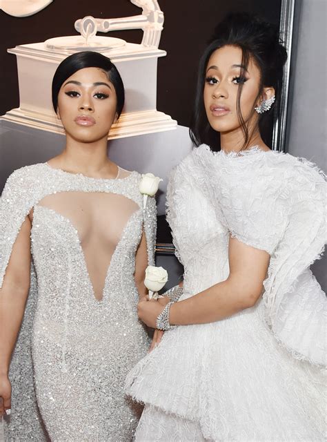 Cardi B. & Her Sister Slayed The Grammy Red Carpert | Tea length ...