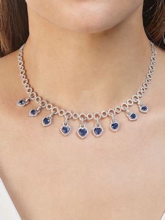 Bonhams : SAPPHIRE AND DIAMOND NECKLACE