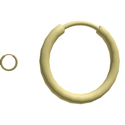 Gold Hoop Earrings (Outer)'s Code & Price - RblxTrade