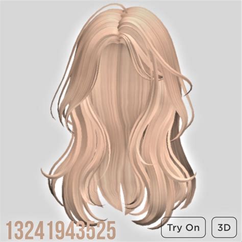 Blonde Hair Roblox, Brown Hair Roblox Id, Roblox Codes, Roblox Roblox, Braided Ponytail, Braided ...