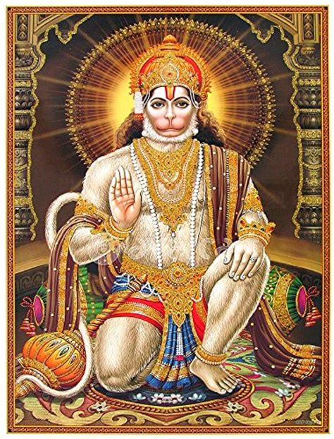 Shree Hanumanji/Lord Hanuman/Blessing Lord Hanuman Poster 12 x 18 inch ...