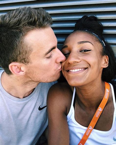 Nafissatou Thiam with her boyfriend | Heptathlon, Olympic champion, Javelin throw