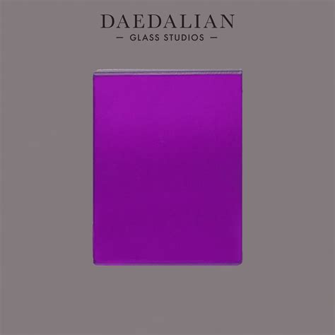 Purple Tinted Frosted Glass - Daedalian Glass Studios