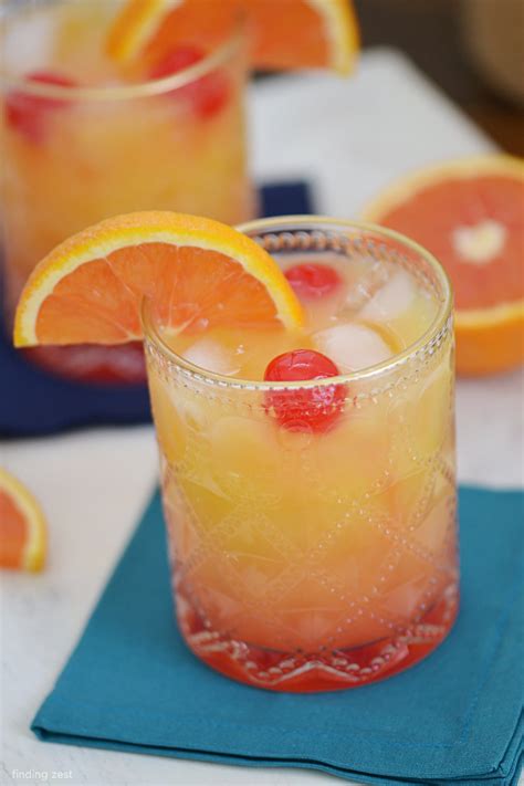 Tequila Sunrise Mocktail (Easy Non-Alcoholic Drink Recipe) - Finding Zest