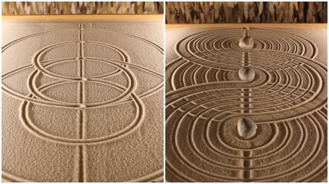 Mesmerizing Geometric Zen Garden Sand Designs