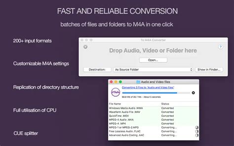 To M4A Converter for Mac OS X - Free Download - Amvidia