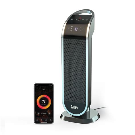 Atomi Smart Wifi 1500W Oscillating Ceramic Portable Personal Tower Heater - 2nd Gen - Walmart.com