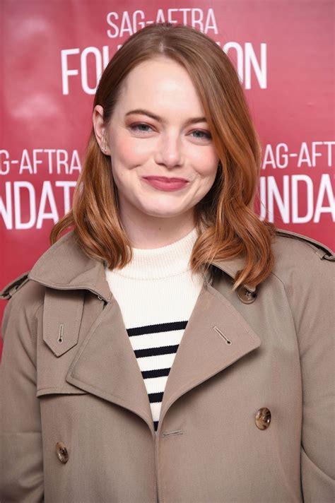 Emma Stone - SAG-AFTRA Foundation Conversations: "The Favourite" in NYC • CelebMafia