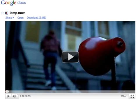 Google Docs Plays Videos