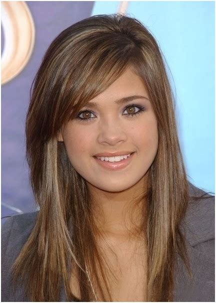 Light Brown Hair with Side Bangs: Long Hairstyles - PoPular Haircuts