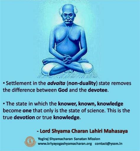 Kriya yoga Advaita Non-Duality_Yogiraj Sri Shyama Charan Lahiri Mahasaya_Kriya yoga quote_ Kriya ...