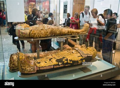 Egyptian mummies, British Museum, London, England, United Kingdom Stock ...