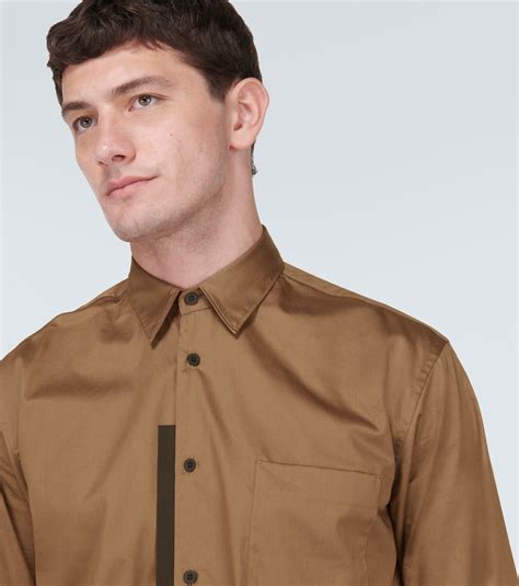 Cotton poplin shirt in brown - GR 10 K | Mytheresa