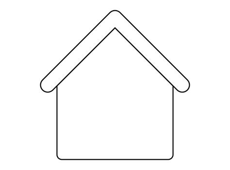 Free House Outline Clip Art Silhouette