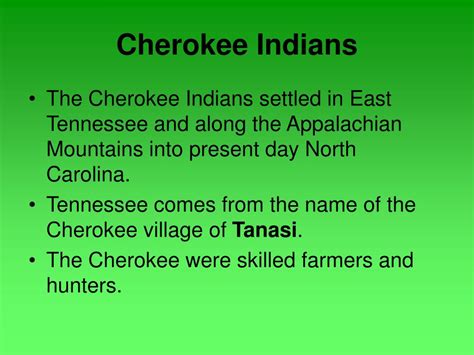 PPT - Two Native American Nations Cherokees and Chickasaws PowerPoint ...