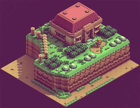 Zelda 3D isometric on Behance | Isometric design, Cool pixel art, Isometric