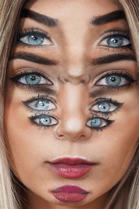 This Trippy Eyeball Optical Illusion Makeup Tutorial Will Make You ...