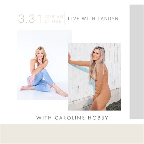 LIVE WITH LANDYN: CAROLINE HOBBY | Living With Landyn