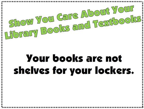 Books are Not Shelves | Printable for the bulletin board "Lo… | Flickr